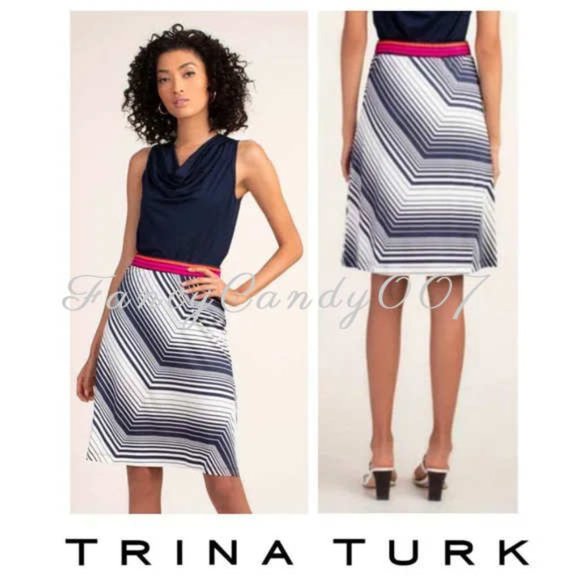 Trina Turk Caswell Pattern Skirt Size M